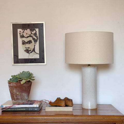 Lámpara Puelche Blanca & Tela