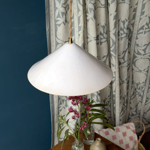 Lámpara Mistral Blanca yute