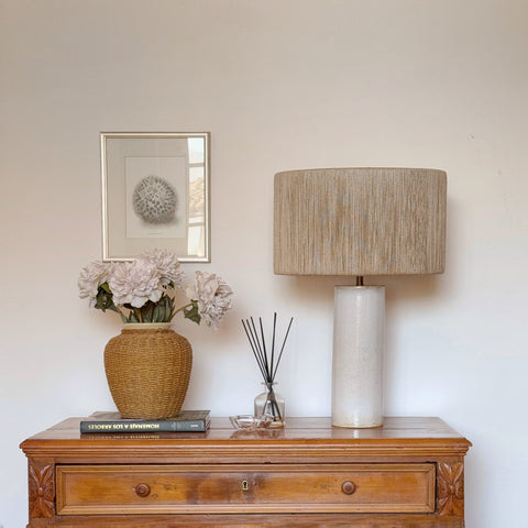 Lámpara Puelche Blanca & Yute